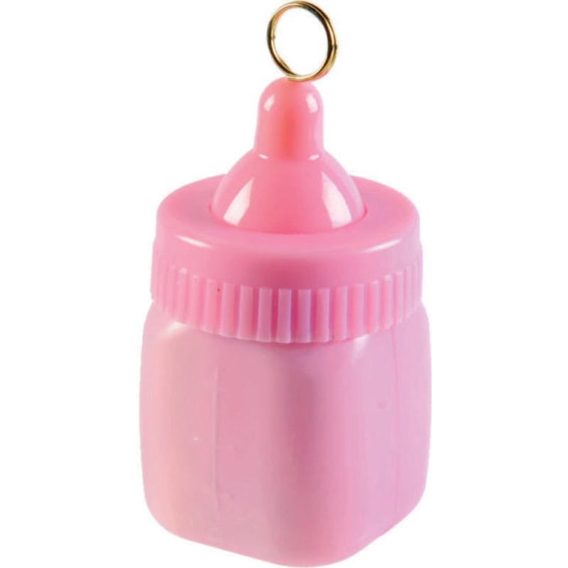 BABY BOTTLE PINK BALLOON WEIGHT 1Pc