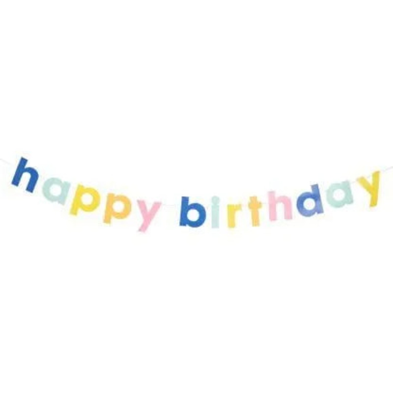 Happy Birthday Multi-colour Bunting 1pc