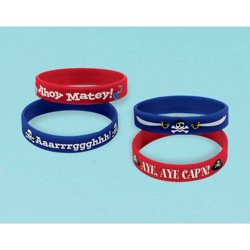 Pirate's Treasure Rubber Bracelet Favor