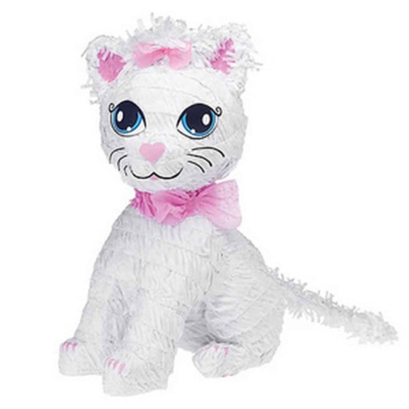 PRETTY KITTY 3D SHAPE PULL STRING PINATA
