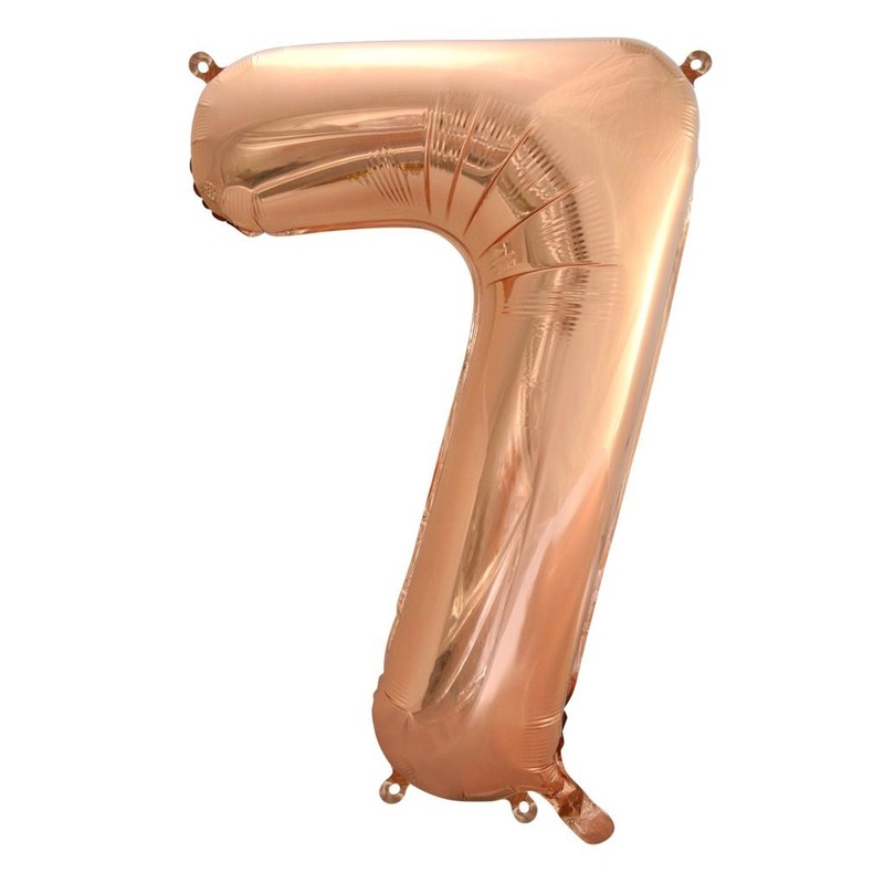 Rose Gold  Foil Balloon Number #7 (34inch)
