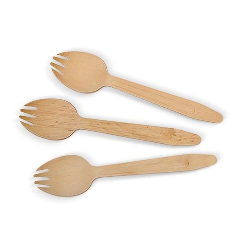 Wooden Spork  100pk