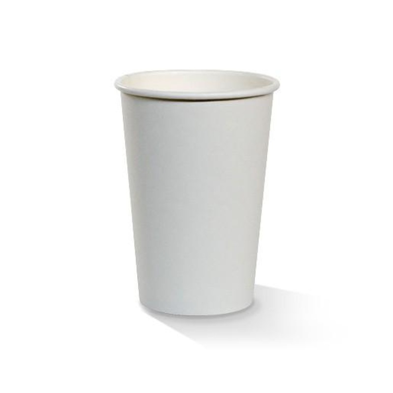 16oz White Single Wall coffee cup 25pk
