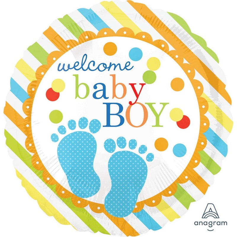 45cm Standard HX Baby Feet Welcome Baby Boy