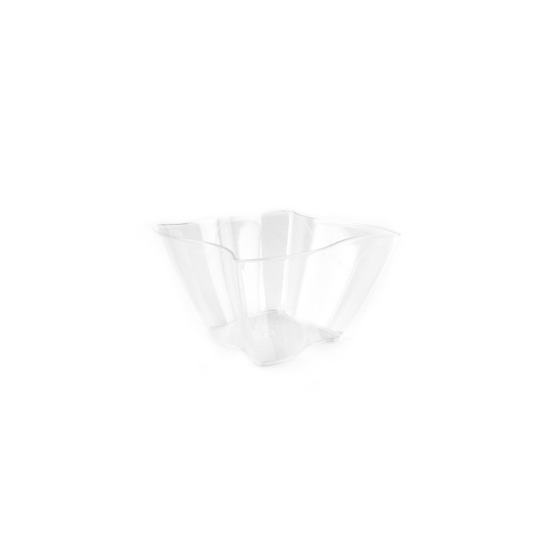 72mm x 72mm x 48mm Mini Dish Wave Bowl 12pk Dessert cups