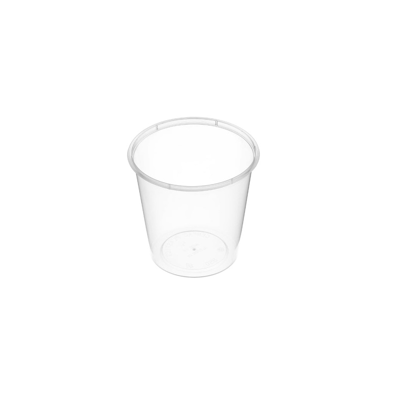 850mL Round Container Clear 50pk