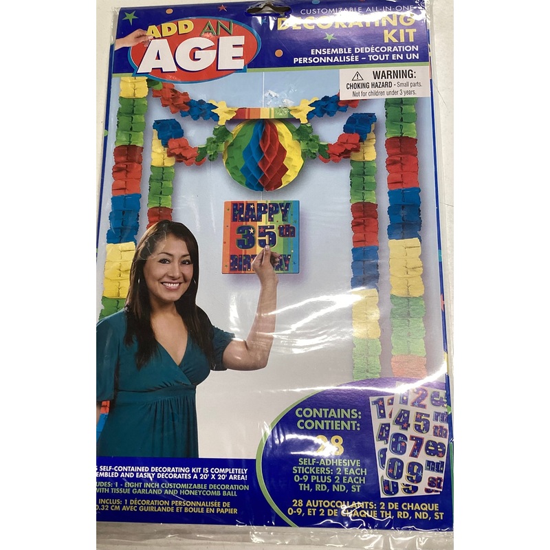 Add An Age Happy Birthday Room Decorating Kit
