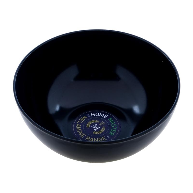 Melamine Bowl Round 17.5cm Dia x 8cm - Black