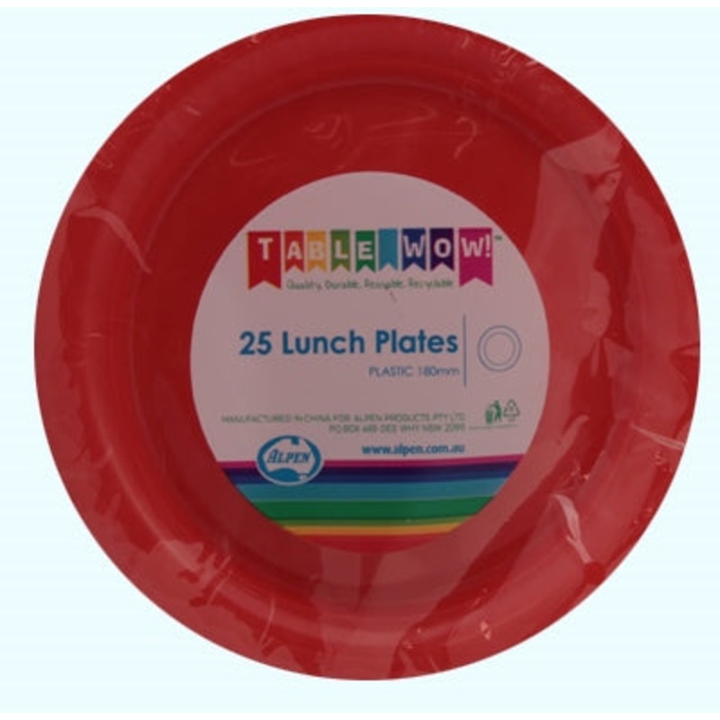 PLATE LUNCH ORANGE 180mm P25