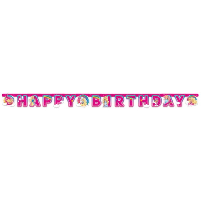 BARBIE DREAMTOPIA LETTER BANNER Birthday 2m 1pk