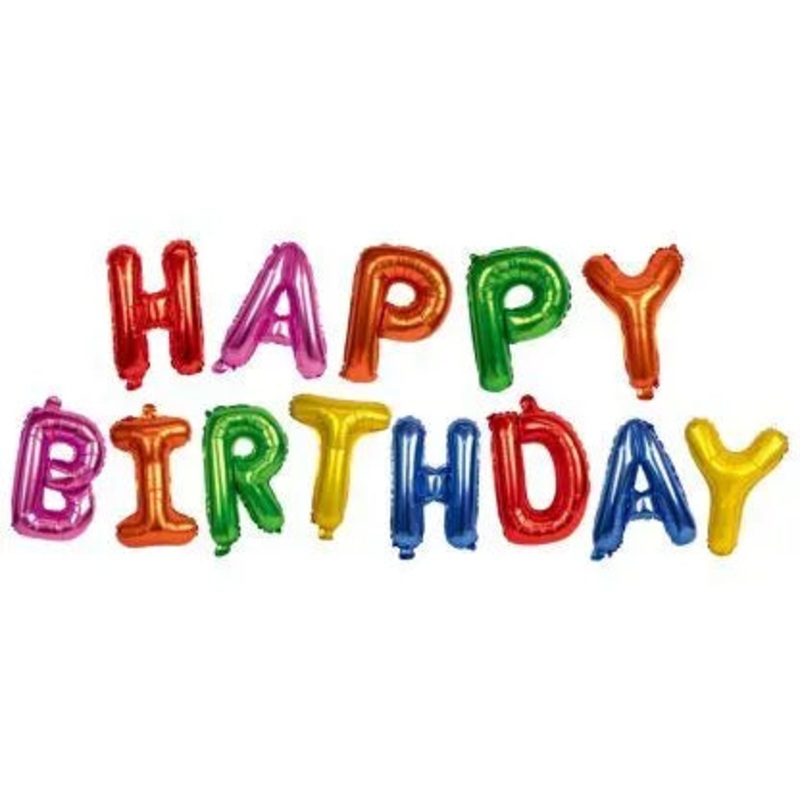Happy Birthday Foil Banner ( Multi Colour)