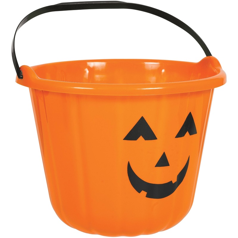 Pumpkin Bucket Favor Container Plastic