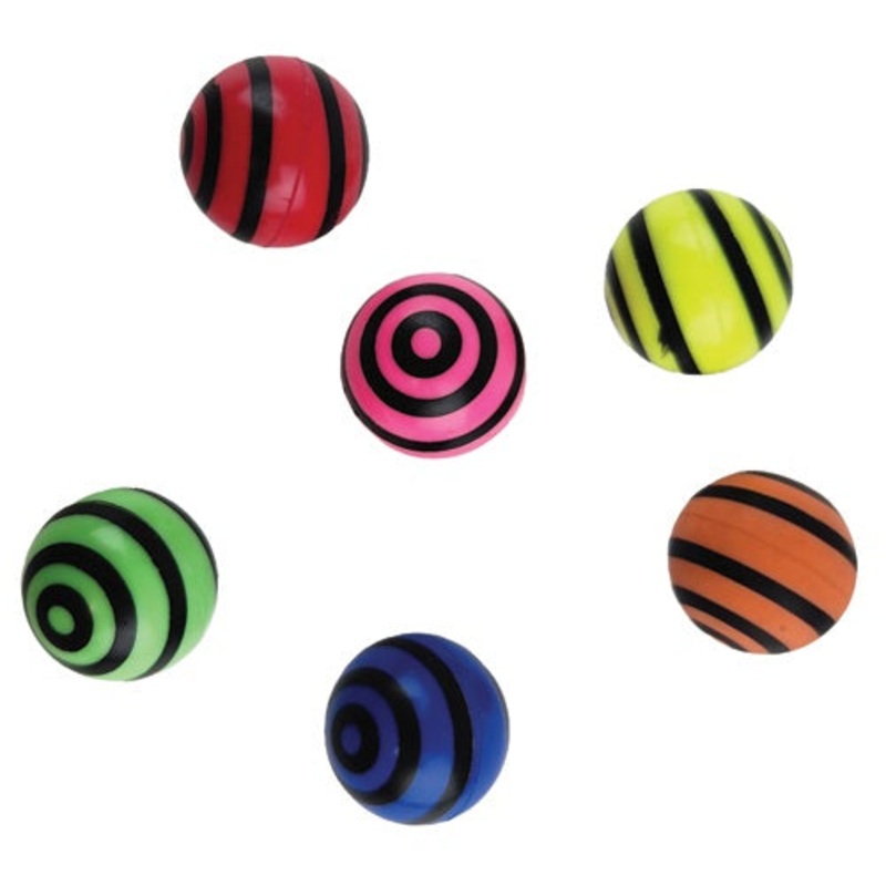 ZEBRA BOUNCING BALL Party Favour 6pk