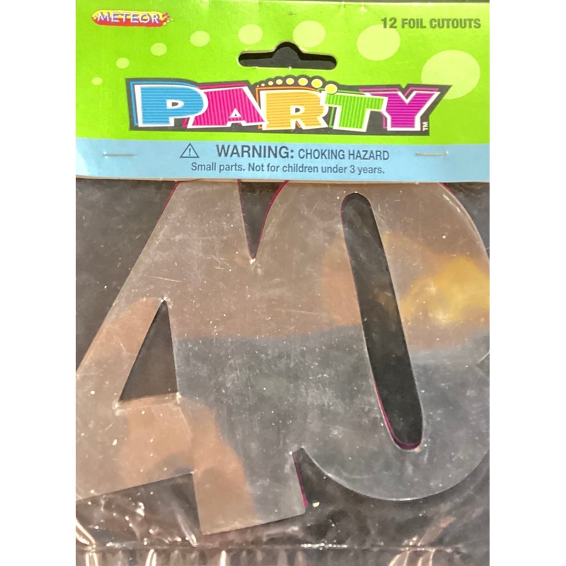 40 Foil Cutouts 12pk