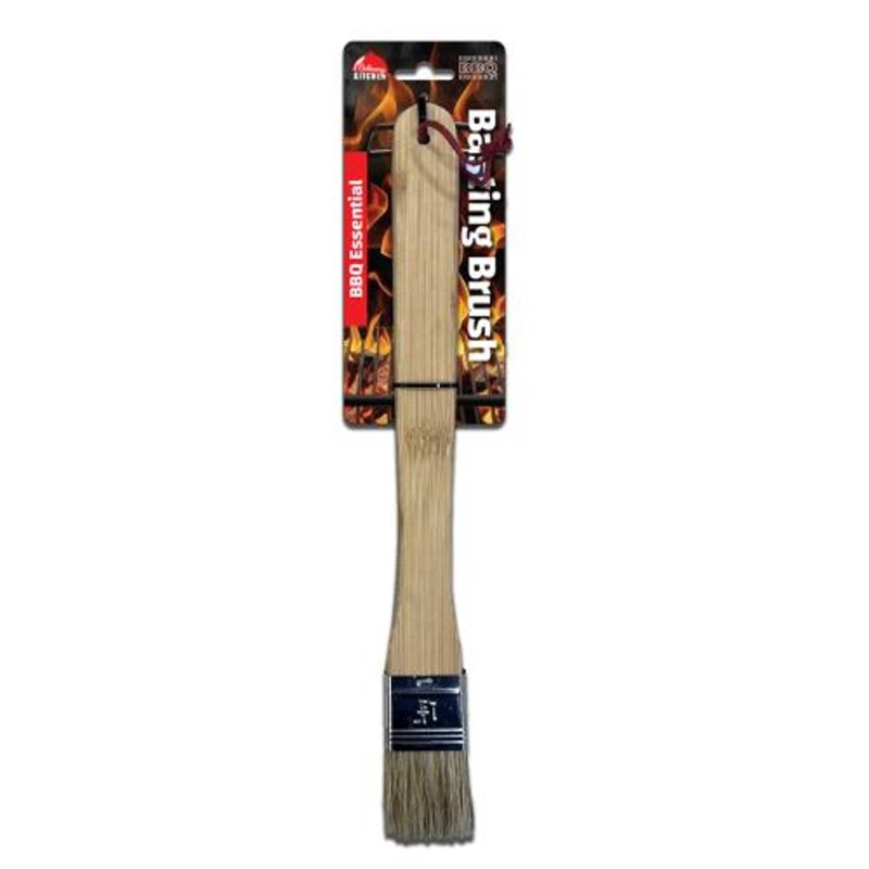 BBQ Baste Brush Wood 33cm 1pc