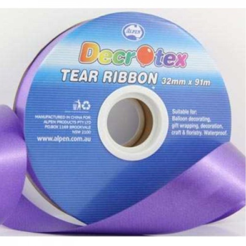 PURPLE TEAR RIBBON  32MMX91M