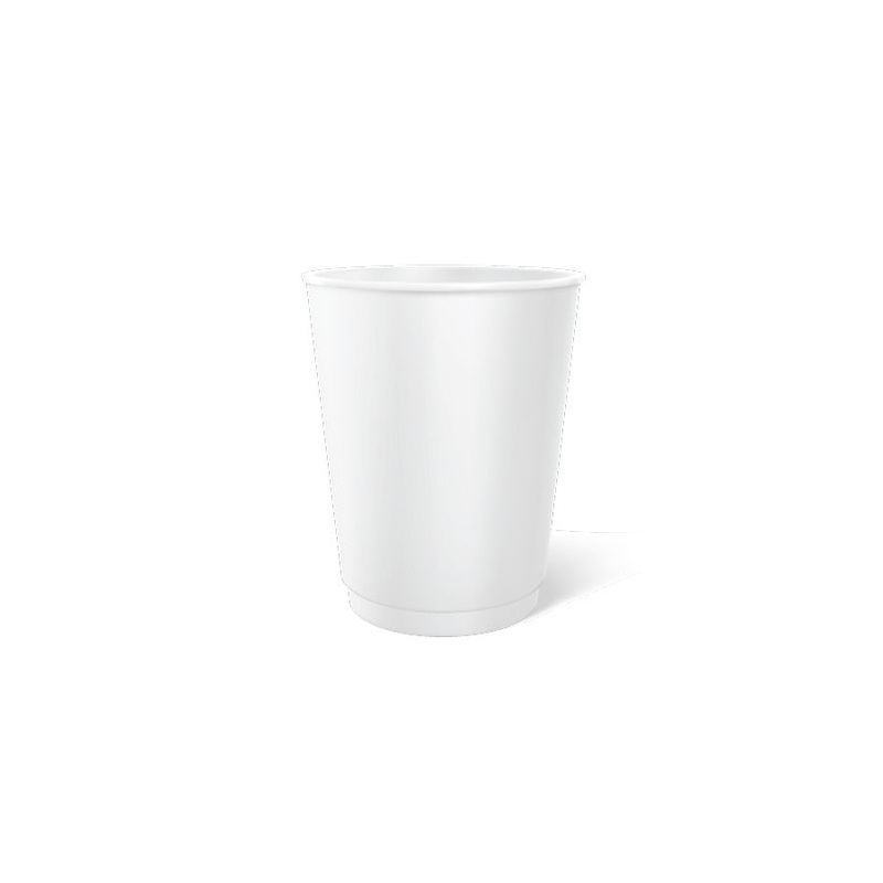Reusable Plastic White Tumbler 380ML  12 Pack