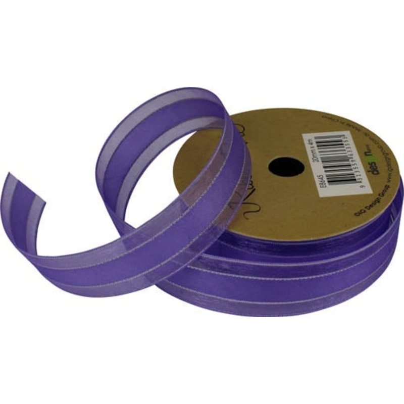 Ribbon Roll Organza 20MMX4M LILAC 1pc