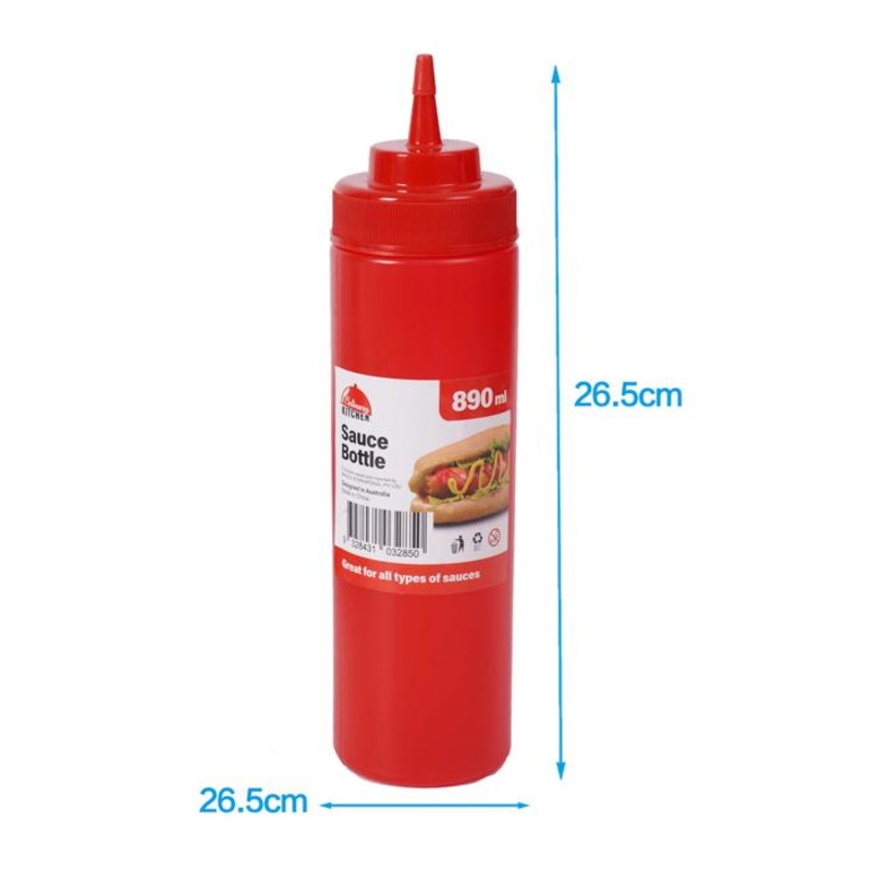 Sauce Bottle 1Ltr Red 1pc