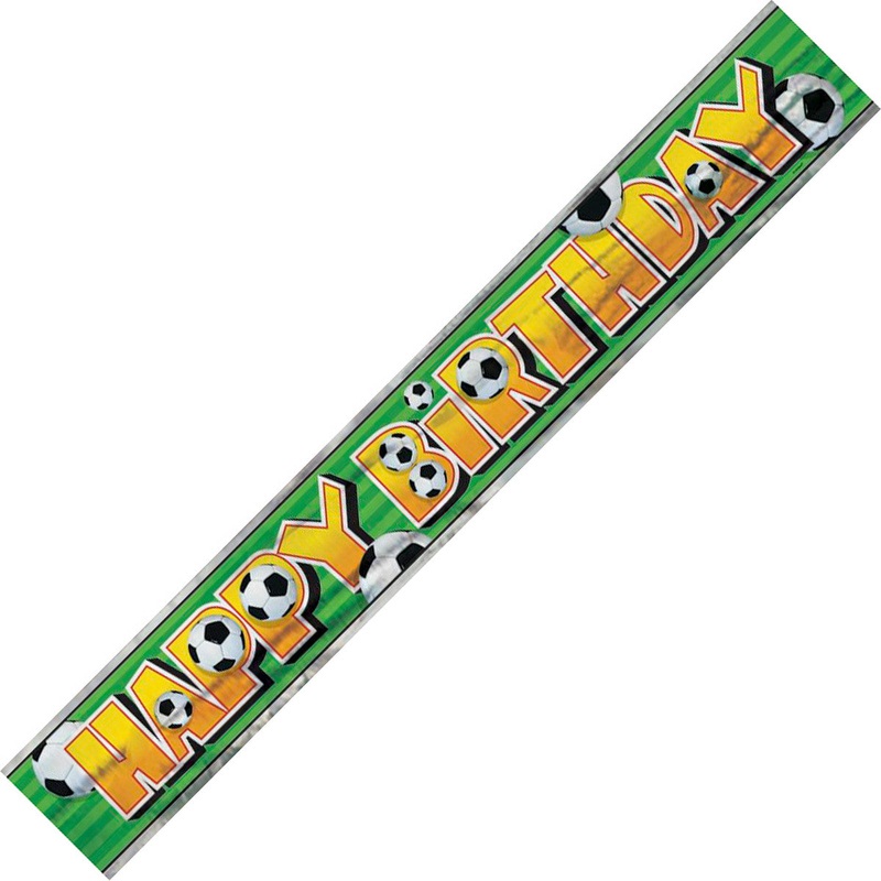 Soccer Foil Banner 3D 3.65M (12') 1PC