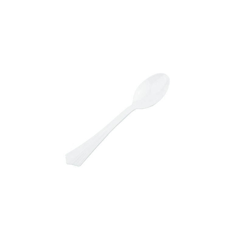 White Heavy Duty Spoon 40pk (173mm)