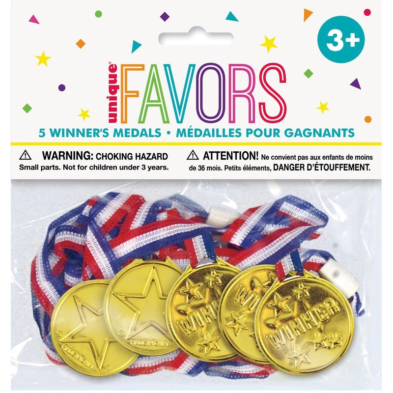 5 Winner Medals