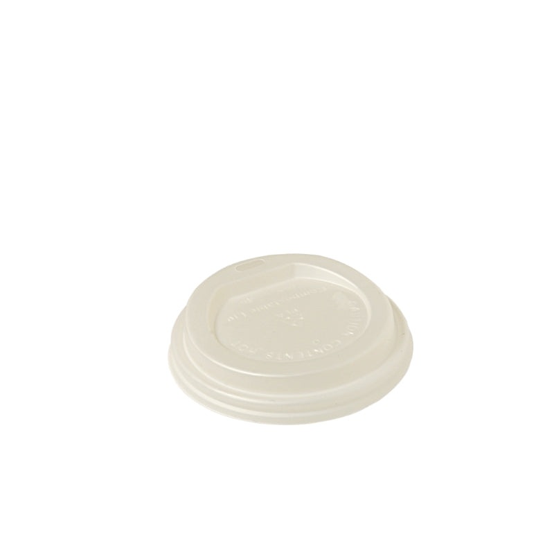 Coffee Cup Lid White Biodegradable 12/16oz (90mm) 100PK