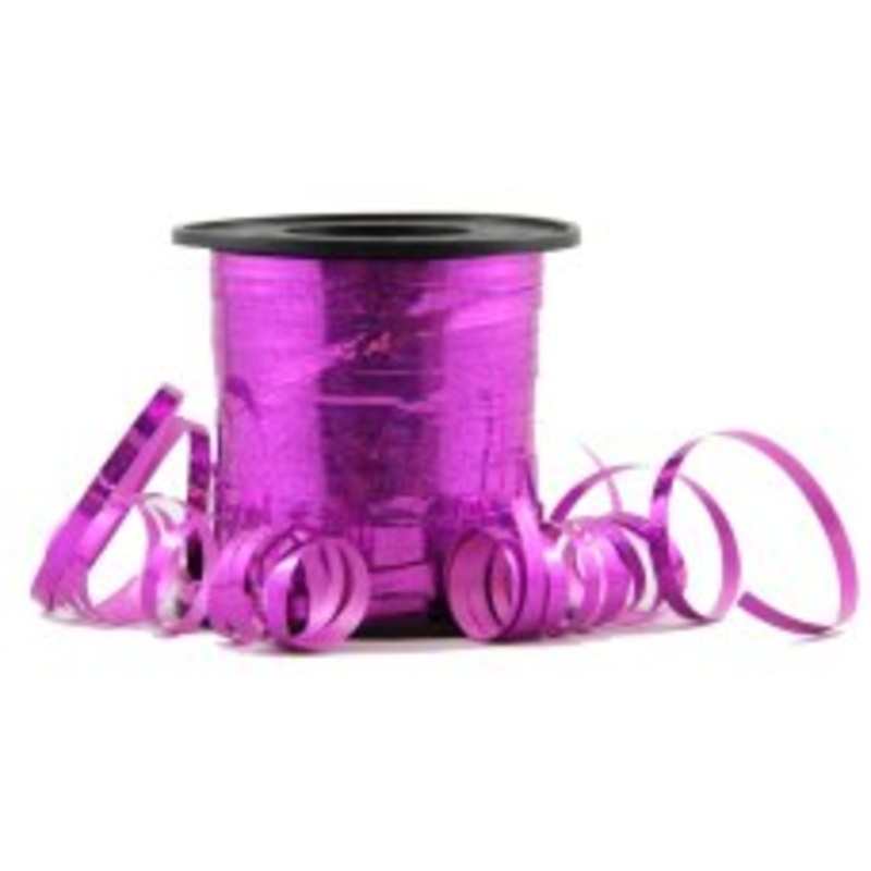Holographic Curling Ribbon Fuchsia 225m
