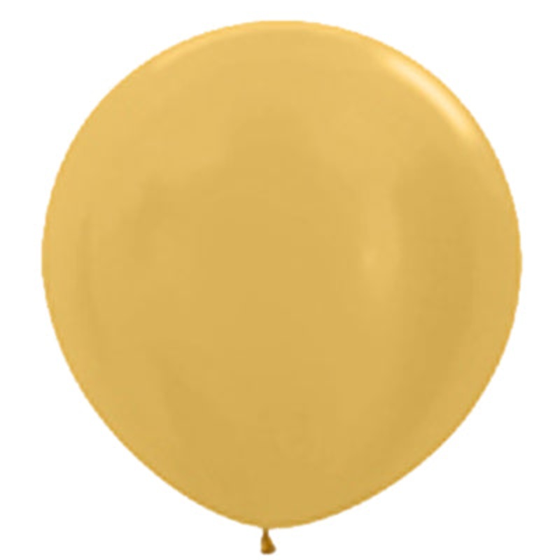 Metallic Gold Latex Balloons, 2PK 90CM