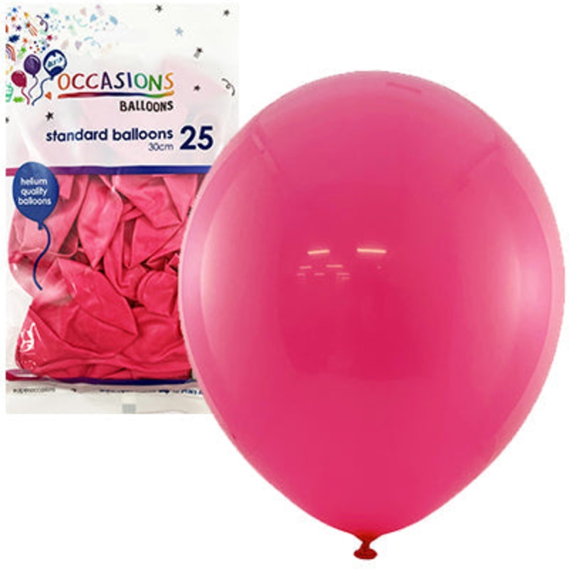 Standard Fushia 30cm Balloons