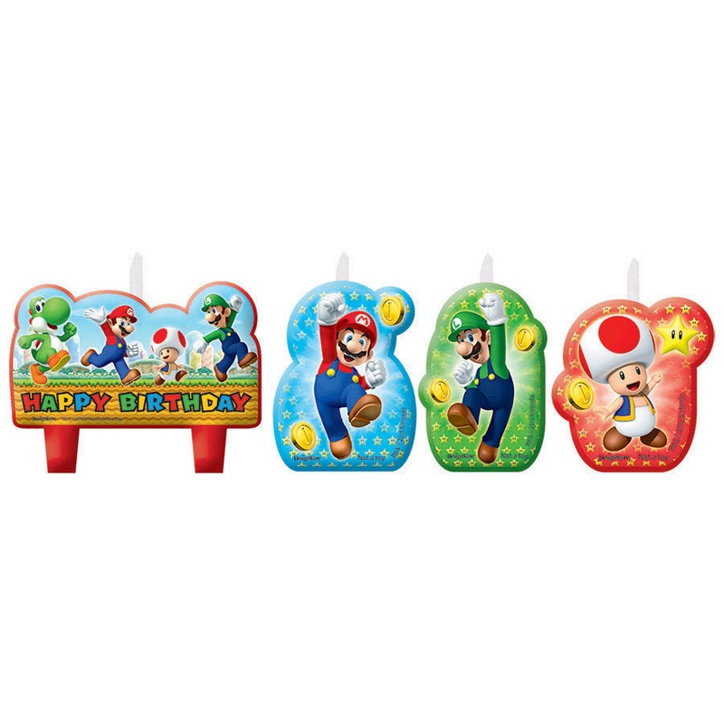 Super Mario Bros BDAY Candle set