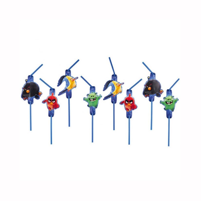 Angry Birds Movie Drinking Straws 8pcs