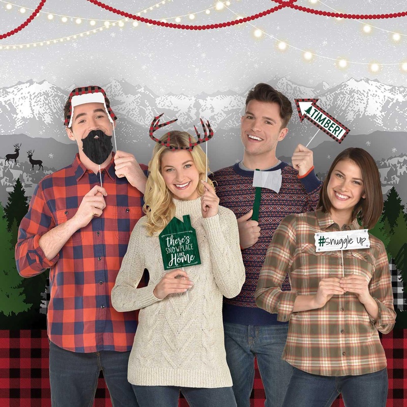 Cozy Christmas Photo Props With Scene Setter 15pcs