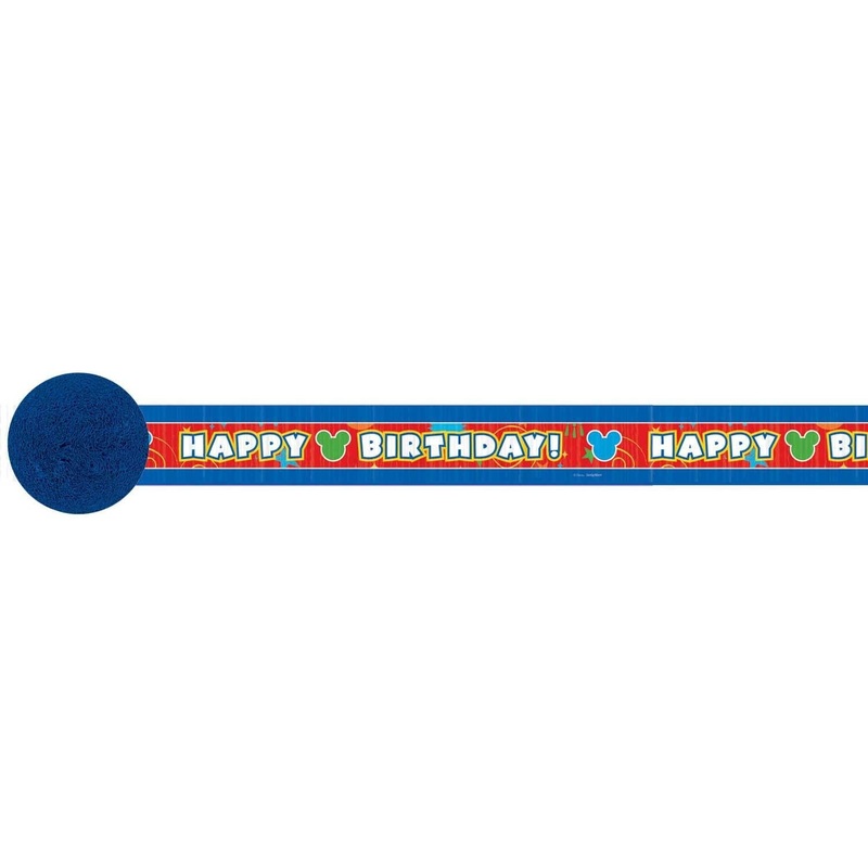 Mickey Mouse Crepe Streamer 30ft