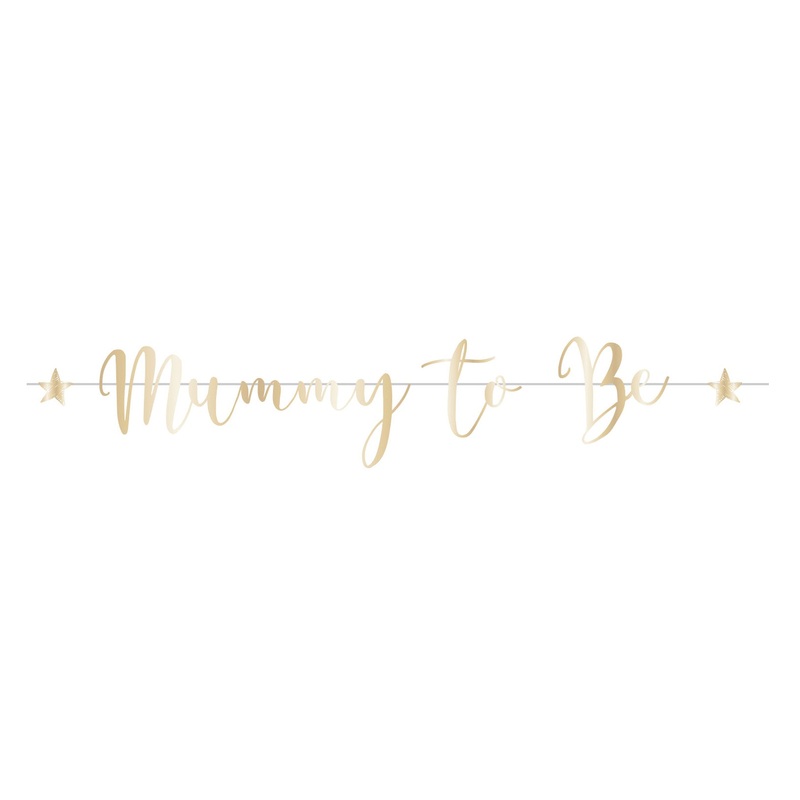 Ready To Pop Mummy To Be Letter Banners Foil 1.8m