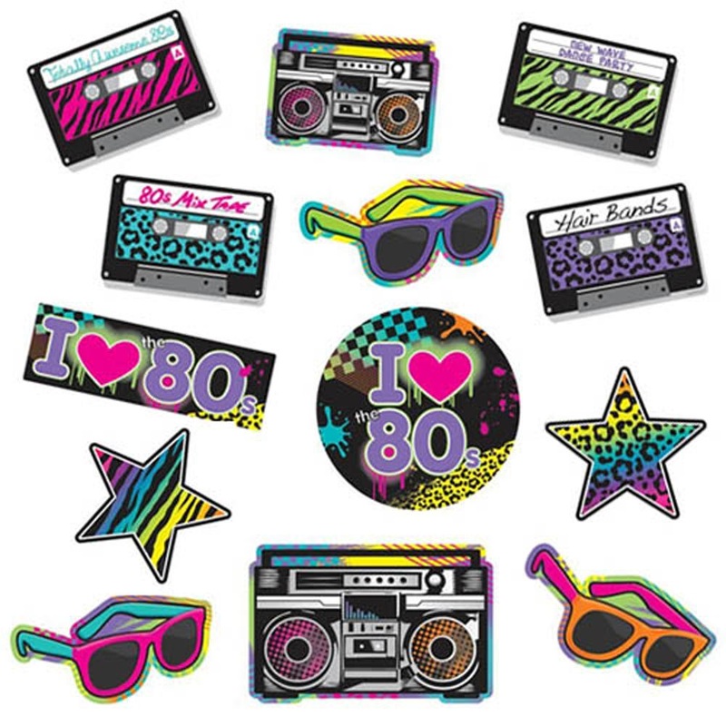 Totally 80's Mega Value Pack Cutouts 30pcs