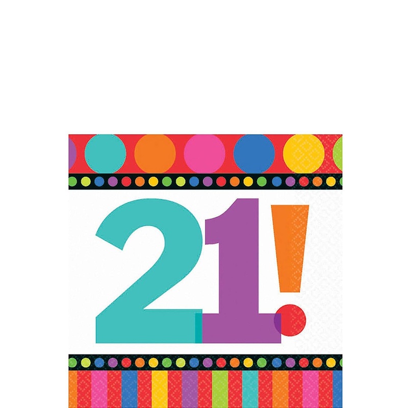 21! Dots And Stripes Beverage Tissues 16pcs