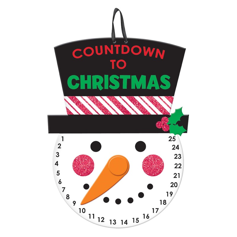 Christmas Countdown Hanging Sign Decoration