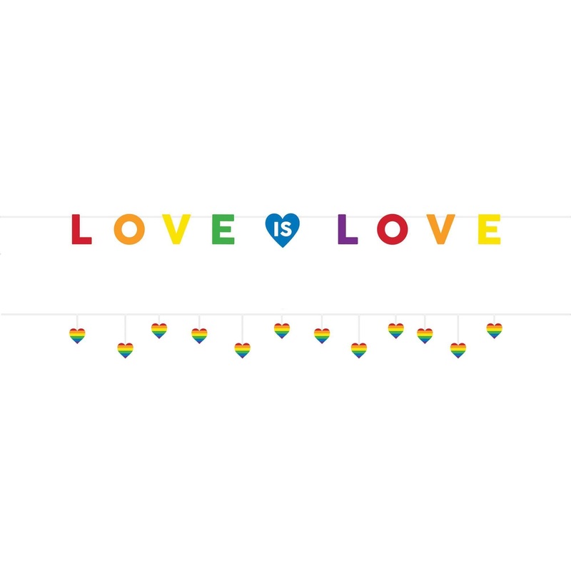 Love Is Love Letter Banner 2pcs
