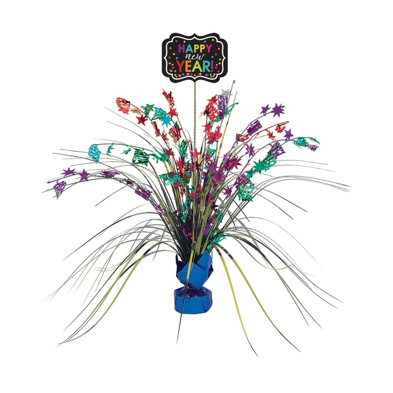 New Year's Eve Spray Centerpiece Foil 18in