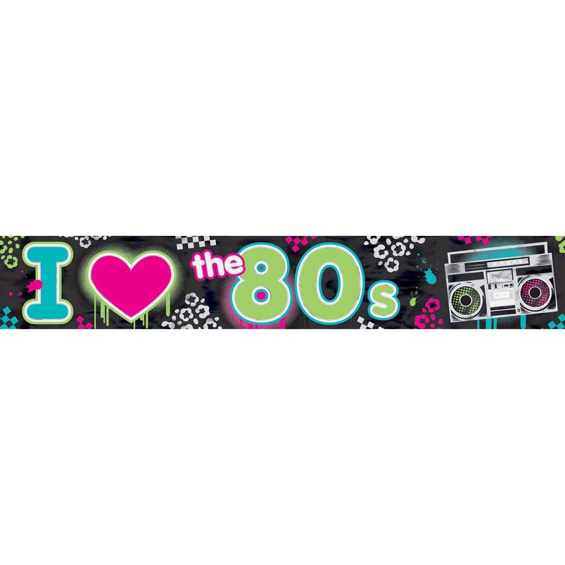 Totally 80's Foil Banner 25ft