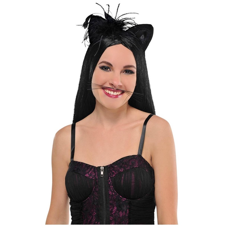 WHISKERS ANIMAL BLACK