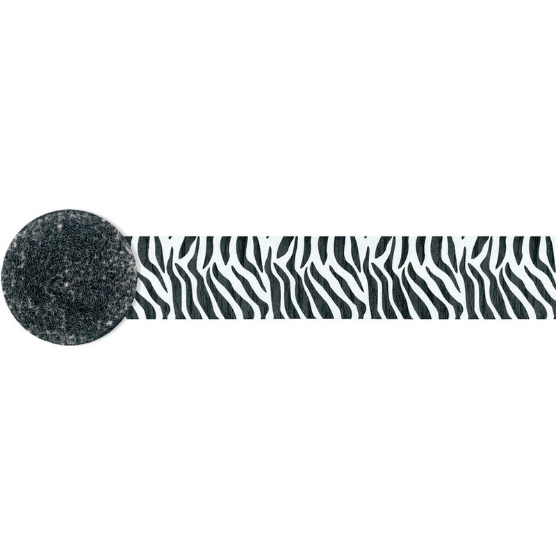 Zebra Stripes Crepe Streamer 81ft