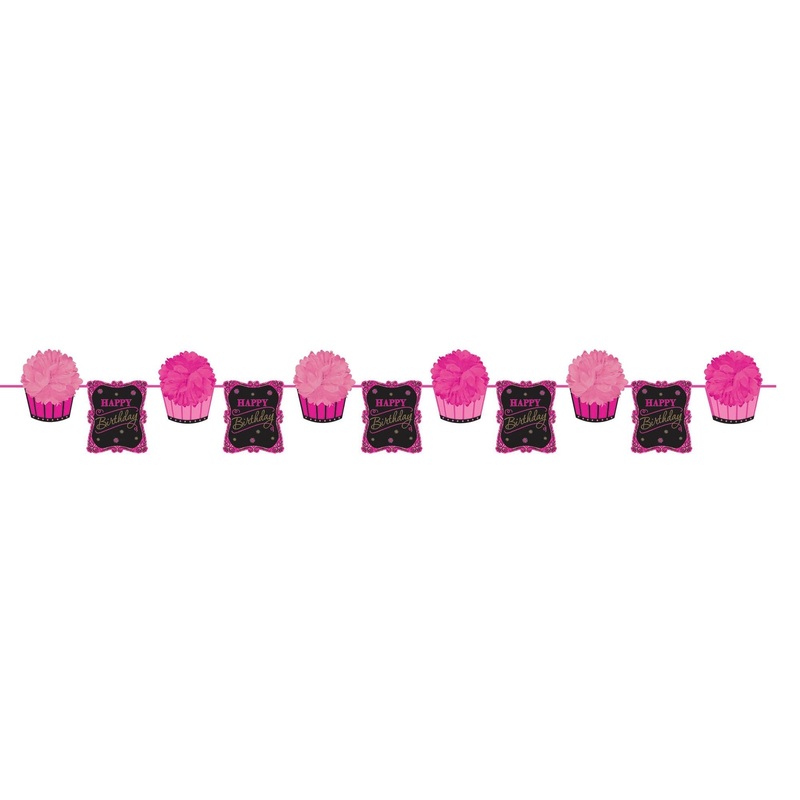 Fabulous Birthday Fluffy Garland 12ft