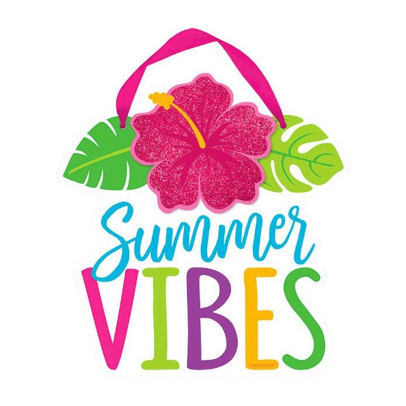 Hibiscus Mini Message Hanging Decoration