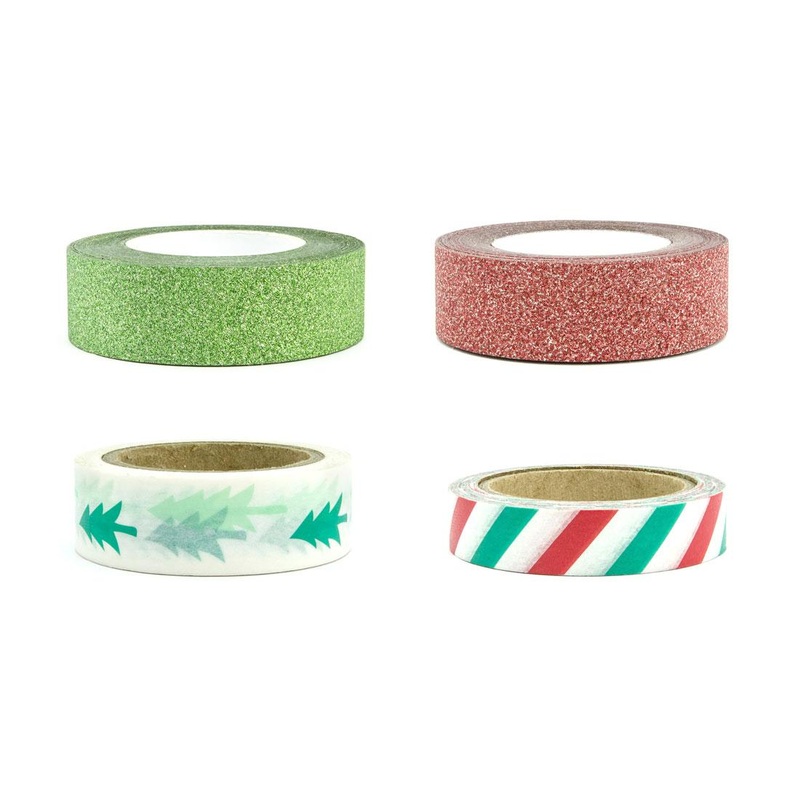 Merry Christmas Decorative Tapes 4pcs