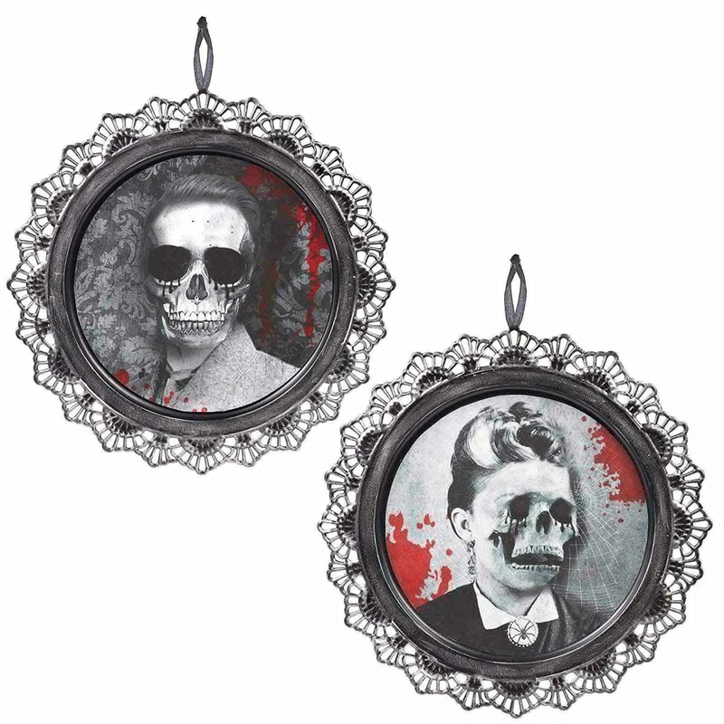 Scary Portrait Metal Sign 12in