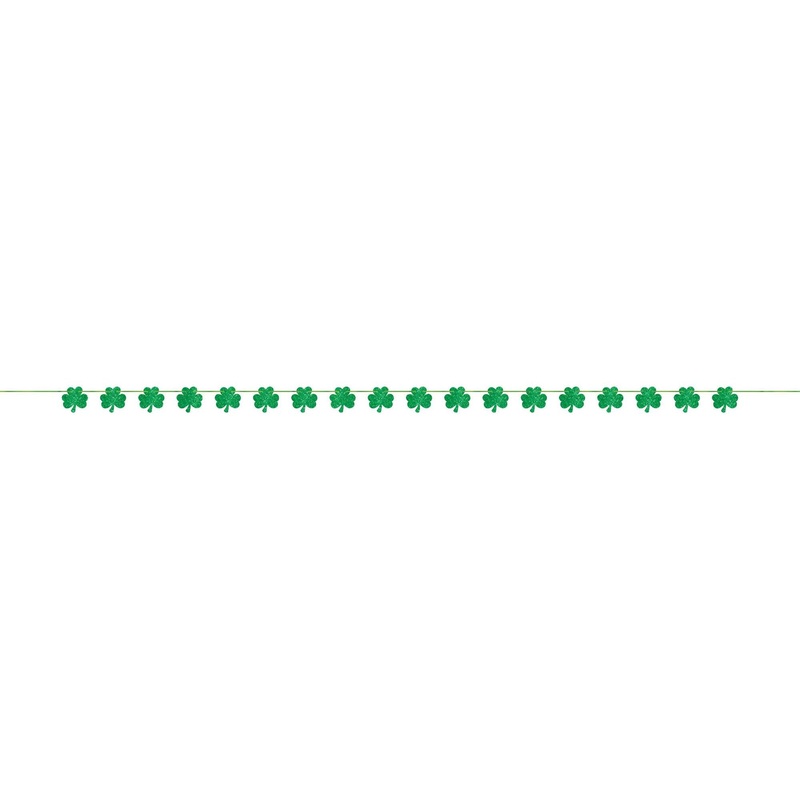 St. Patrick Shamrock Paper Banner 3.65m