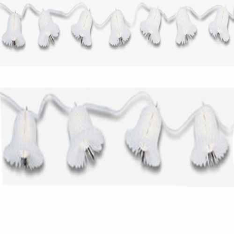 White Bridal Bell Honeycomb Trimmer 24ft