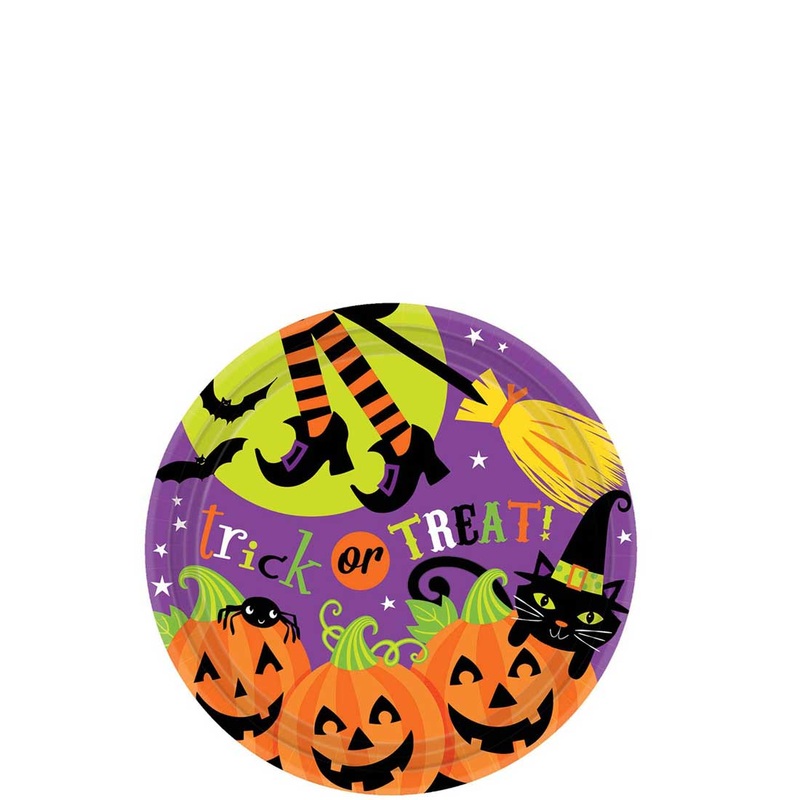 Witches Crew Round Plates 7in 18pcs